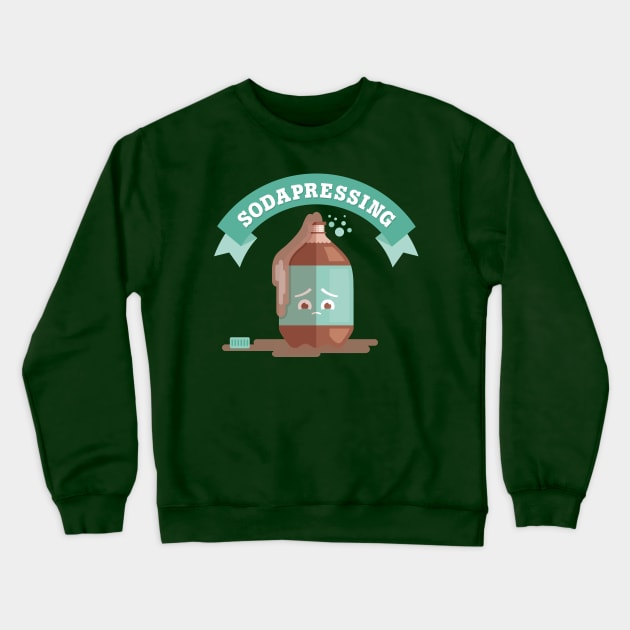 Sodapressing Crewneck Sweatshirt by slugbunny